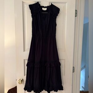 Kate Spade Black Praire  Midi Dress. Size XS